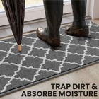 Washable Non Slip Runner Rug Rubber Backing Dirt Trap Entryway Mat