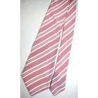 Neck Tie Vtg 80s Nina Ricci Paris Pink And White Stripe Silk Tie 57  X 3 