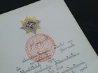 Bhumibol Adulyadej King Of Thailand Signed Royal Document Thai Royalty Autograph