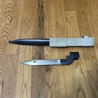Excellent British Army No 9 Mk I Enfield Bayonet With Scabbard And Frog