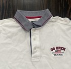 Gear For Sports 2002 Us Open Tennis Polo Shirt Men   s Large White Cotton 