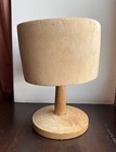 Vintage Millinery Hat Block  2 Piece Puzzle Wooden Hat Form  Women s Hat Mold
