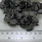 2  Or 5cm Black Gray  Tone Tea Rose Paper Flower Scrapbook Wedding Crafts R40