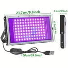 2pack Led Black Light  Powerful Uv Spotlight  395nm Uv Lamp For Christmas Lights