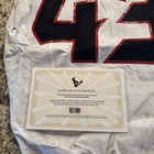 Houston Texans Neville Hewitt Game Worn used Jersey Vs Vikings   43 Worn Coa