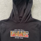 Vans Digi Flame Logo Pullover Black Hoodie Youth Size Medium New W Tags