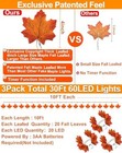 Timer   3 Pack Halloween Decor 30ft Garland With Maple Garland