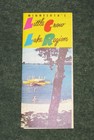 Vintage 1950 s Little Crow Lake Region Mn Map Brochure  mint 
