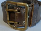Vintage Soviet Russian Military Officer S Leather Belt Ussr 118cm