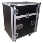 Prox T-12mrss13ult Road Case For 13u Top Mixer dj 12u Rack Combo W laptop Shelf