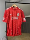 Adidas Liverpool 2010 2012  8 Gerrard Home Football Shirt Soccer Jersey Size M