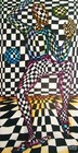 Contemporary Art Painting Pop Optical Home Decor Portrait Joker Chess Figures By