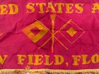 Wwii Drew Field Florida Banner Us Army Signal Corps Vintage Souvenir Fringe 48 