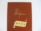 Vtg 1938 Walgreen Drug Store Cafe Diner Restaurant Menu Original 
