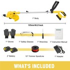 2-in-1 Electric Cordless Grass String Trimmer Lawn Edger Weed Wacker Cutter Usa