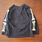 Carter s Toddler 3t Black Skeleton Halloween Graphic Long Sleeve Crew T-shirt