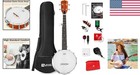 Lightweight 5 String Banjo - 26 Inch Travel Kit With Carrying Bag   Tuner