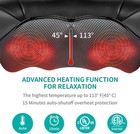 Nekteck Shiatsu Neck   Back Massager With Soothing Heat Electric Deep Tissue