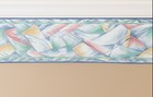 Vintage Imperial Wallpaper Border Rolls - Retro Geometric Art Deco Lot Of 8