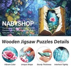 Wooden Puzzles For Adults  Blooming Story Puzzle  Wood Adult Small  Colorful 