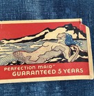 Vintage 1950s Mermaid Brand Liquid Latex Prophylactic Paper Package