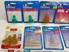 Vintage 1997 Lot X 17 Gerber Nuk Playtex Y2k Orthodontic Silicone Nipples Baby