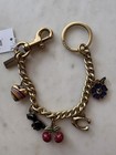 Nwt Coach Brass Motif Chain Bag Charm
