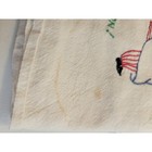 Vintage Hand Embroidered Chef Flour Sack Kitchen Dish Towel Set Of 6 White 33x32