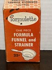 Vintage Formulette Strainer Funnel Baby Formula In Original Box Made In Usa