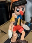 Vintage C 1950 s Rare Pinocchio Marionette Disney  Hand Carved   Painted  Italy 