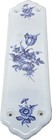 Jonelle Ceramic Push Door Finger Plate Floral Flowers W mounting Hardware New       
