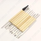 11pcs Clay Tools Set Metal Tipped Clay Sculpting Tools With Wood Handles Ideal