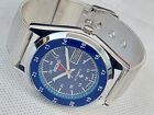 Seiko 5 Automatic Blue Dial Railway Time Stainless Steel Men s Wrist Watch 6309