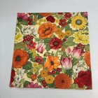 Vintage Hallmark Flat Gift Wrap Garden Floral 1 Sheet Wrapping Paper Made In Usa