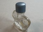 Vtg Prince Matchabelli Crown Jewel Perfume Bottle Glass Blue Cap Label