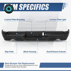 Rear Step Bumper Assembly Replacement With 2019-2024 Ram 1500 Ch1103163 Primered