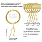 40 Pcs Metal Curtain Rings Drapery Rings Curtain Rod Rings And Metal Curtain    