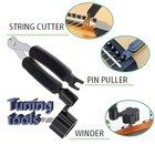 60 Pcs Acoustic Guitar Maintenance Starter Kit   Strings  Picks  Restring Tool  