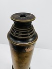 Antique Lrg 38  French Brass Glass Telescope Spyglass Nice France