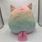 Squishmallows Winston The Owl 17 Inch Pastel Rainbow Ombre Plush Kellytoy