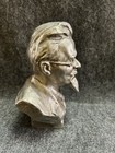 Vintage Soviet Russian Metal Statue Bust - Mikhail Kalinin -6  15 24 Cm