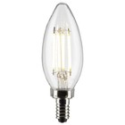 Satco S21267 - 4 Watt B11 Led E12 Clear Light Bulbs - 4000k  2  6 Or 24 Pack 