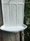 Rare Blue   White Chicken Wire Cup-hanger Graniteware Enamelware Antique Unique