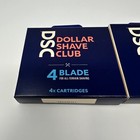 Dollar Shave Club Razors 4 Blades 8x Cartridges New Fast Free Shipping