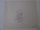 Disney Mickey Mouse 1933-1939 Cel Production Drawing Set Of 4 Drawings