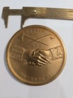 Thomas Jefferson  peace And Friendship  Medal Bronze 76mm Us Mint Medal