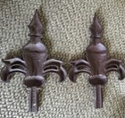 Finials By Judd Originals  A Pair Of Antique Wrought Iron Curtain Rod Finials