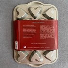 Nordic Ware Heartlette Dessert Pan Twelve 1 4 Cups Platinum Collection Hearts