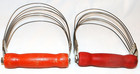 Set Of 2 Vintage Androck Pastry Blenders Kitchen Utensils Red Wood Handles