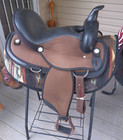 16    Abetta 20500fw Sublime Comfort Trail Western Trail Saddle Full Wide Bars